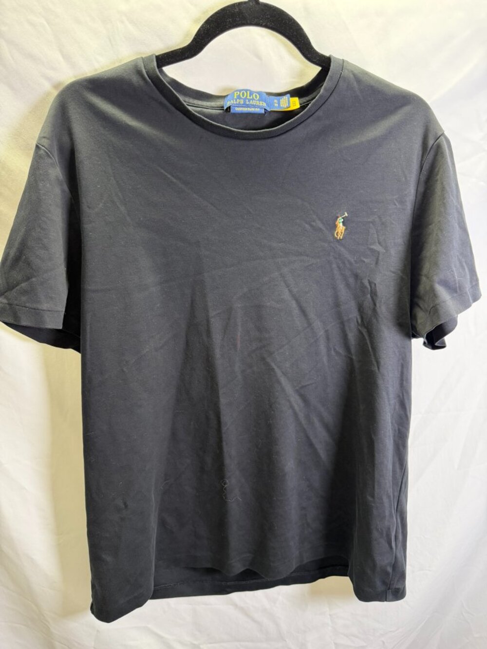 Polo Ralph Lauren Custom Slim Fit Soft Cotton T-shirt Pony Black XL